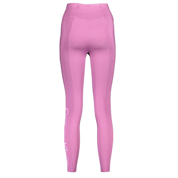 Purple Polyester Women Legging Calvin Klein