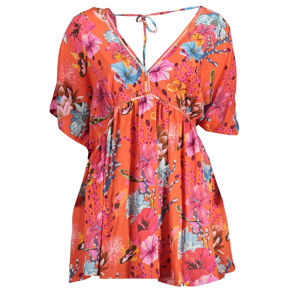 Red Viscose Women Dress Desigual