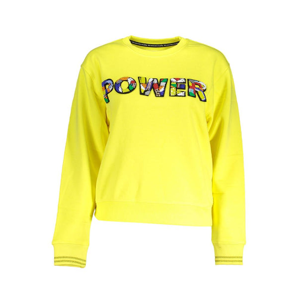 Yellow Cotton Women Sweater Desigual