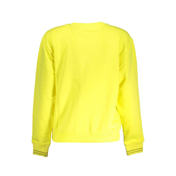 Yellow Cotton Women Sweater Desigual