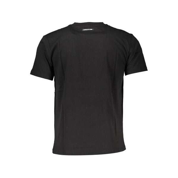 Black Cotton Men T-Shirt Cavalli Class