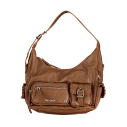 Brown Polyethylene Handbag Desigual