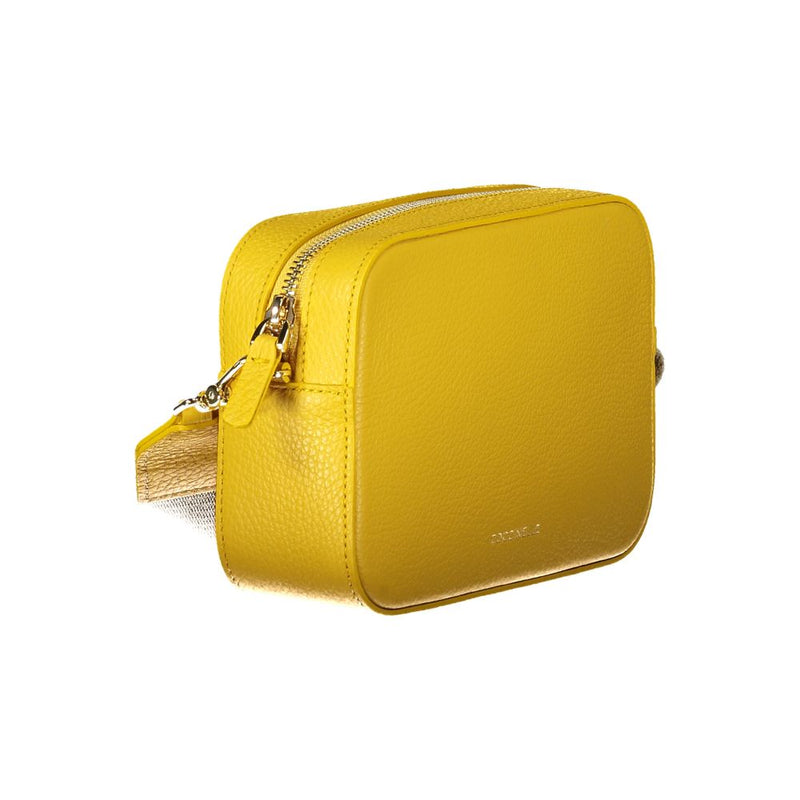Yellow Leather Women Handbag Coccinelle