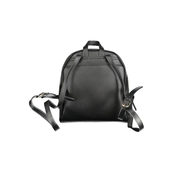 Black Polyethylene Backpack Valentino Bags