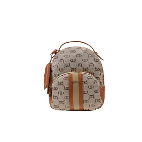 Beige Polyester Backpack Liu Jo