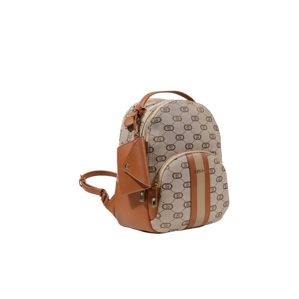 Beige Polyester Backpack Liu Jo