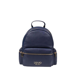 Blue Polyester Backpack Liu Jo