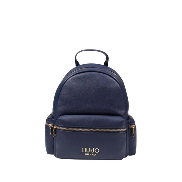 Blue Polyester Backpack Liu Jo