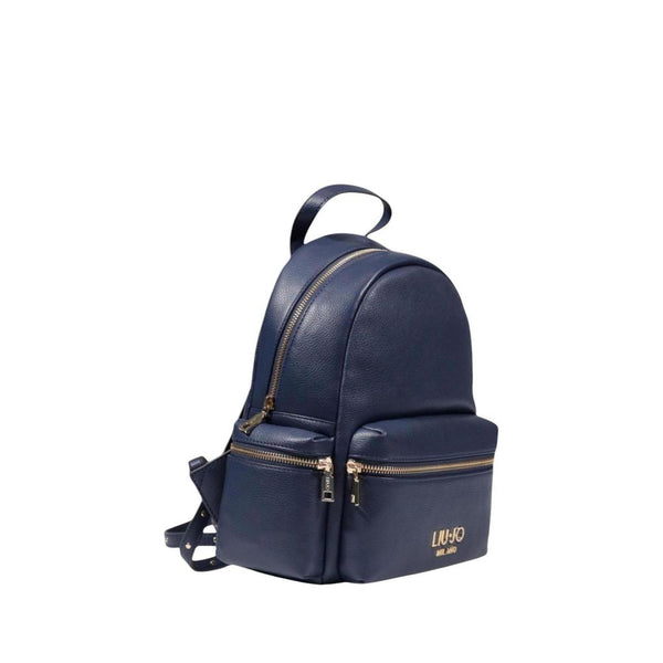 Blue Polyester Backpack Liu Jo