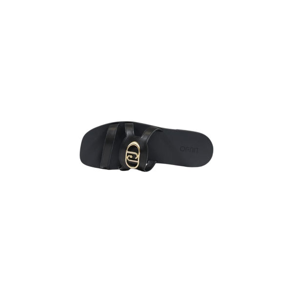 Black Leather Sandal Liu Jo