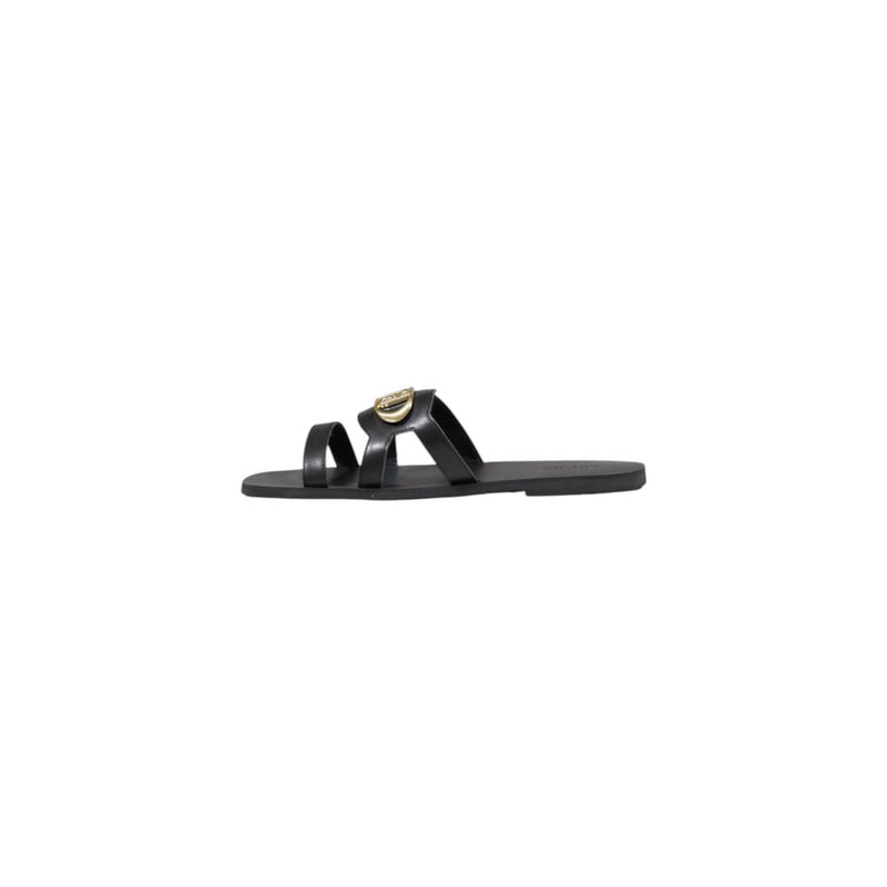 Black Leather Sandal Liu Jo