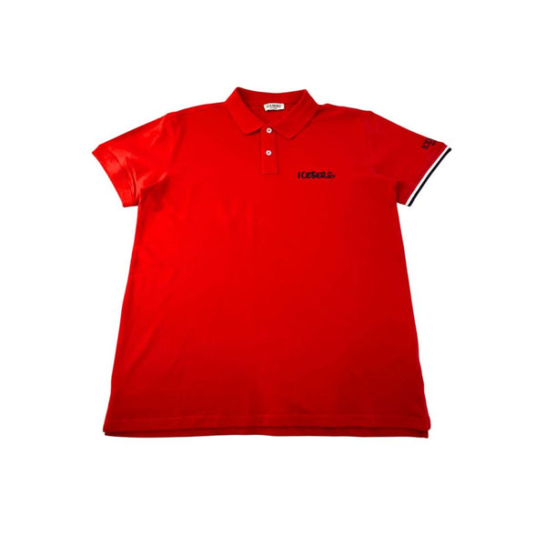 Red Cotton Polo Shirt Iceberg
