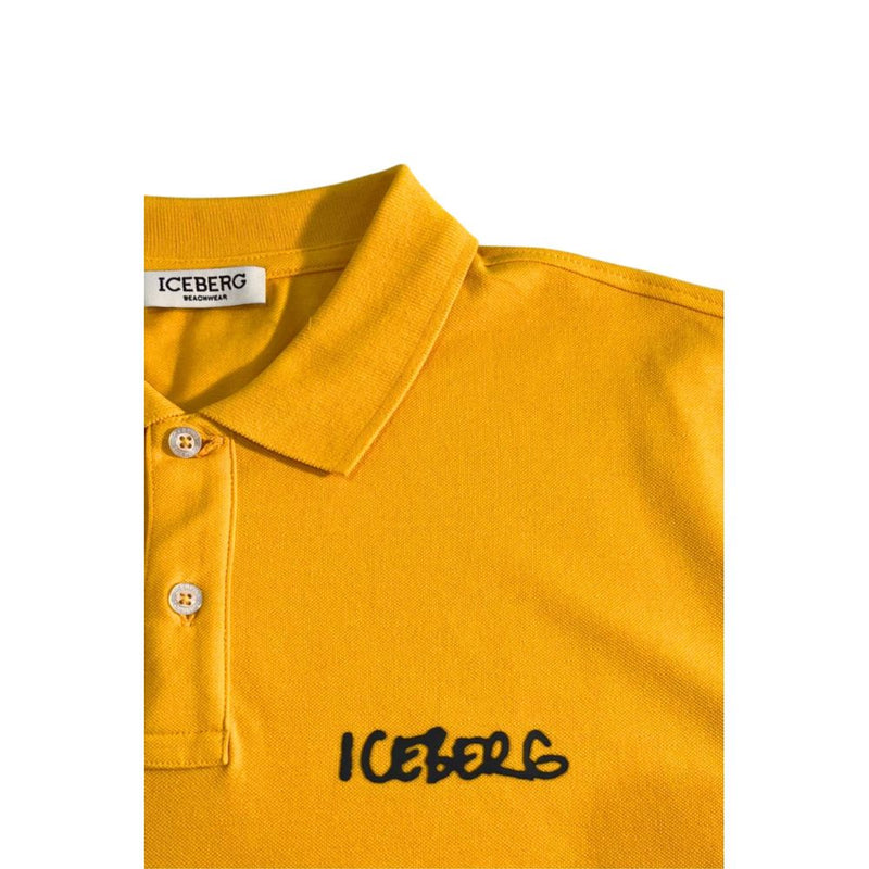 Yellow Cotton Polo Shirt Iceberg