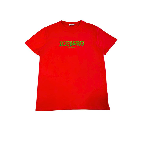 Red Cotton T-Shirt Iceberg