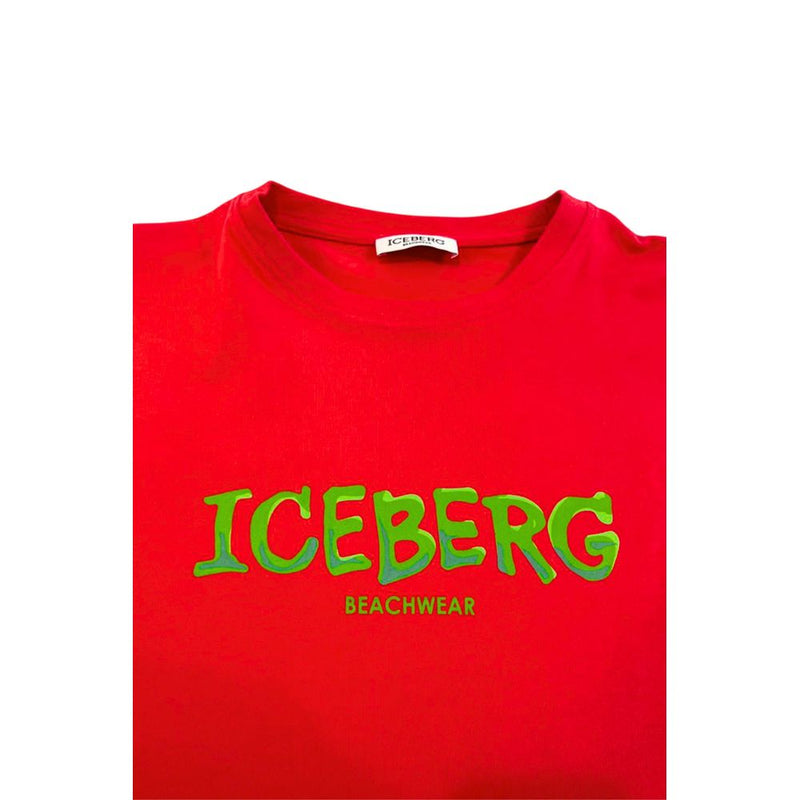 Red Cotton T-Shirt Iceberg