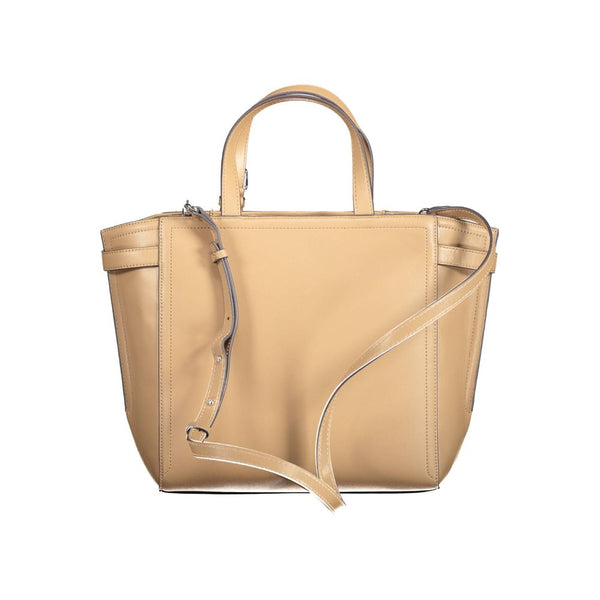 Brown Polyester Women Handbag Calvin Klein