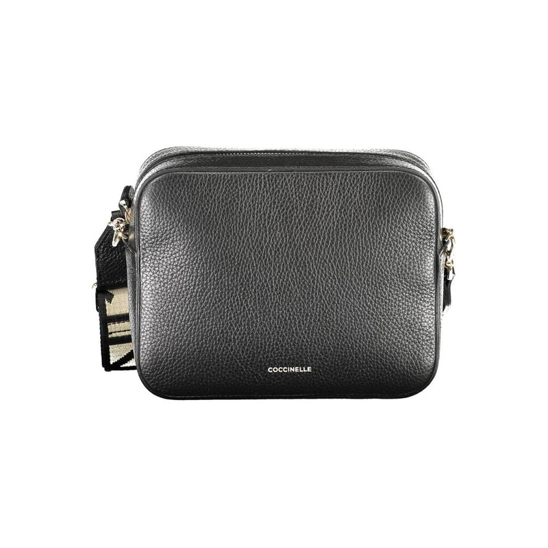 Black Leather Women Handbag Coccinelle
