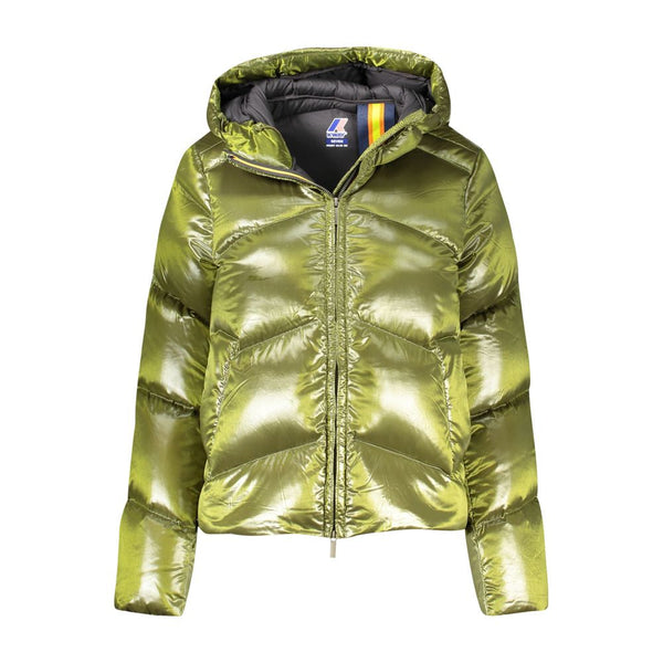Green Polyamide Women Jacket K-WAY