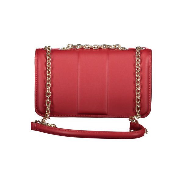 Red Polyethylene Women Handbag Valentino Bags