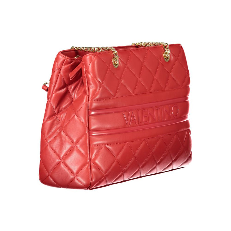 Red Polyethylene Women Handbag Valentino Bags