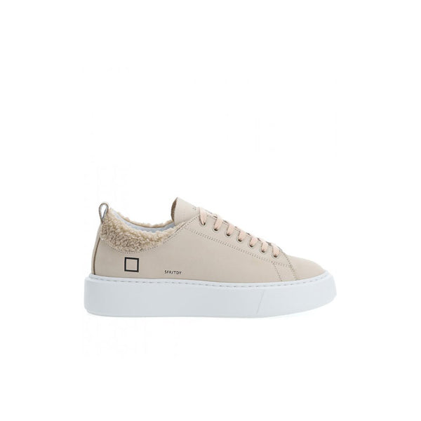 Beige Leather Sneaker D.A.T.E