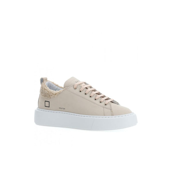 Beige Leather Sneaker D.A.T.E