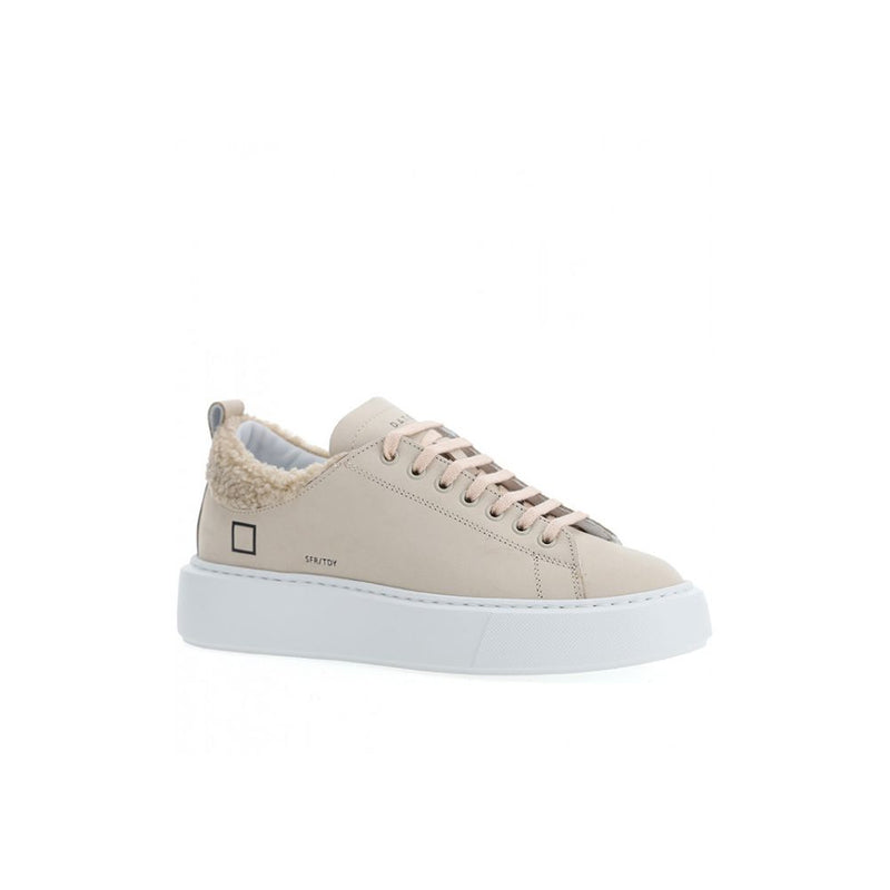 Beige Leather Sneaker D.A.T.E