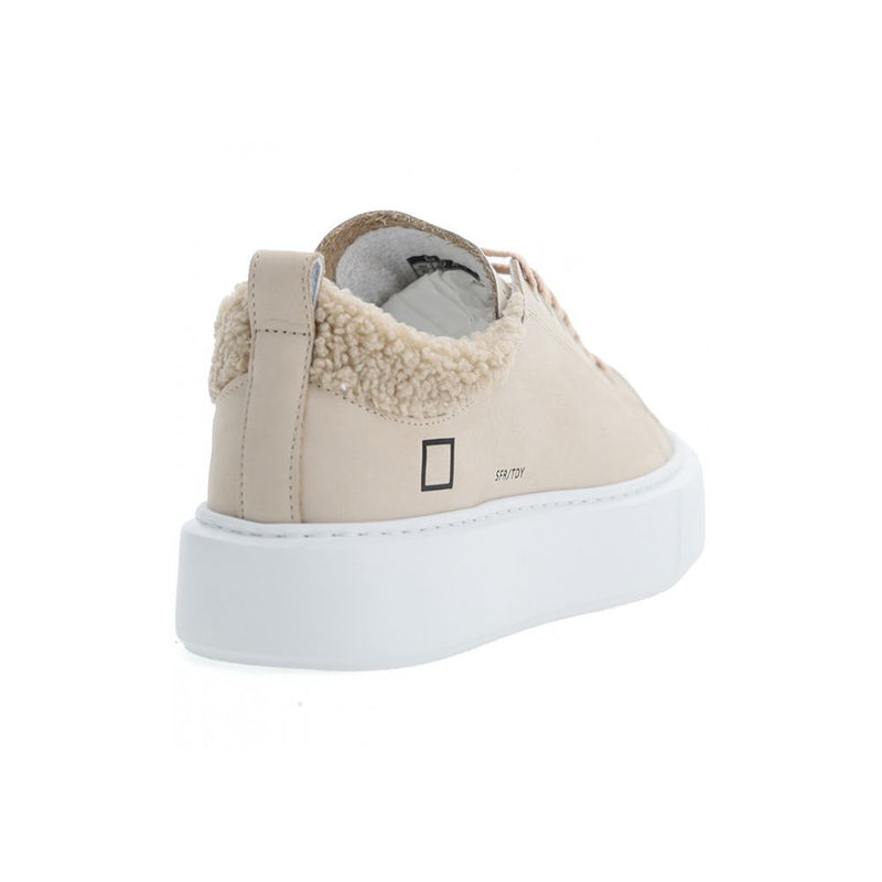 Beige Leather Sneaker D.A.T.E