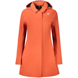 Red Polyester Women Coat K-WAY