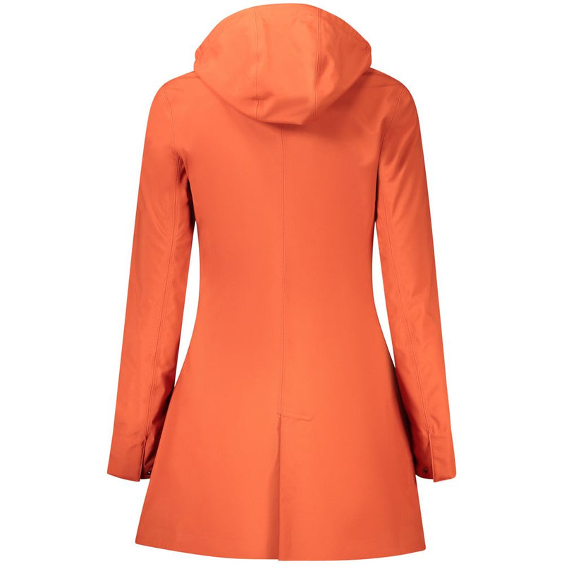 Red Polyester Women Coat K-WAY
