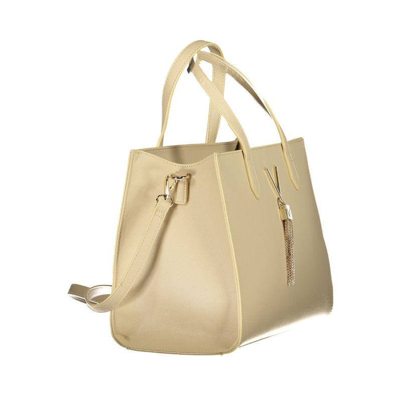 Beige Polyethylene Handbag Valentino Bags