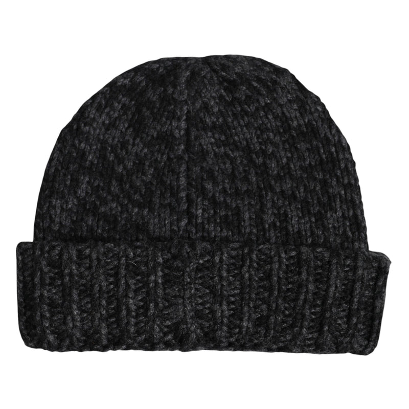 Gray Cashmere Knitted Winter Beanie Hat Dolce & Gabbana
