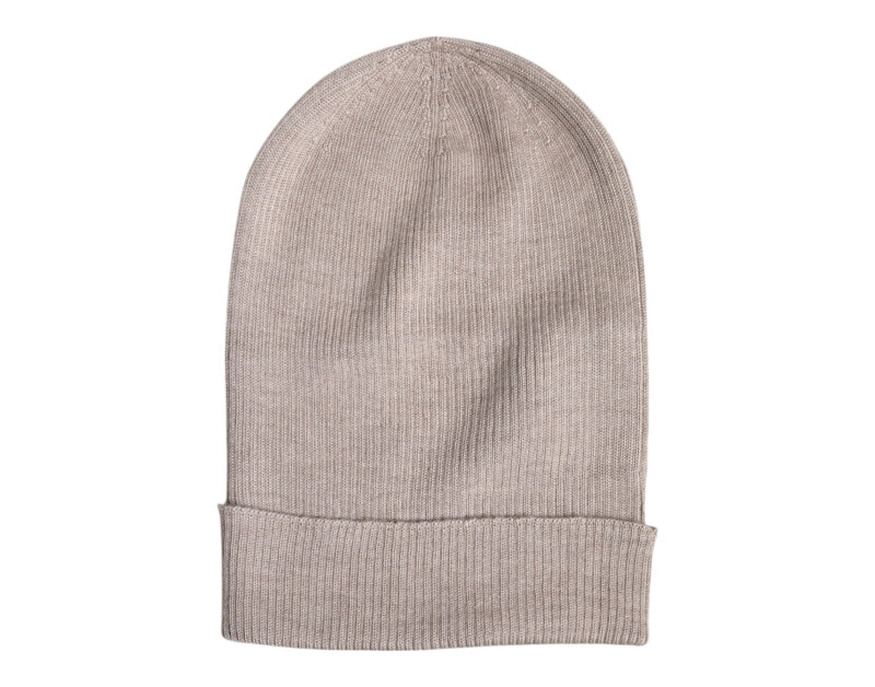 Beige Cashmere Knitted Winter Beanie Hat Dolce & Gabbana