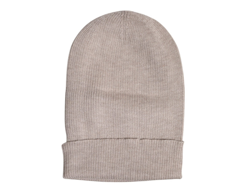 Beige Cashmere Knitted Winter Beanie Hat Dolce & Gabbana