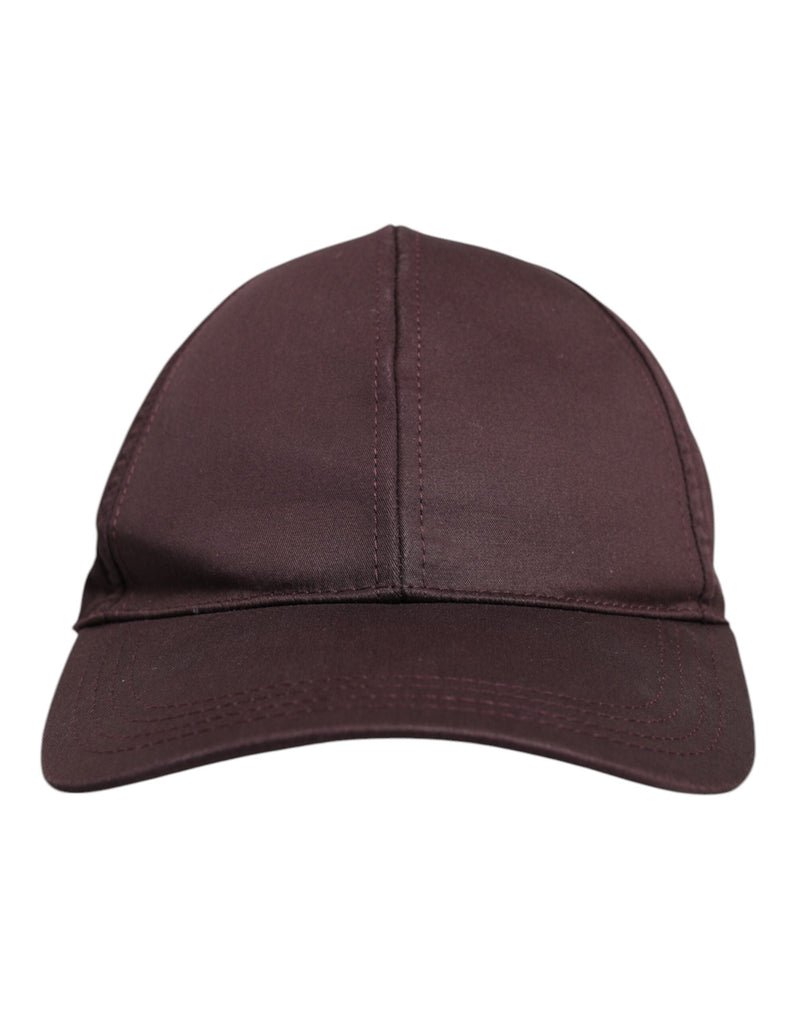 Brown Cotton DG Crown 6 Panels Baseball Cap Dolce & Gabbana