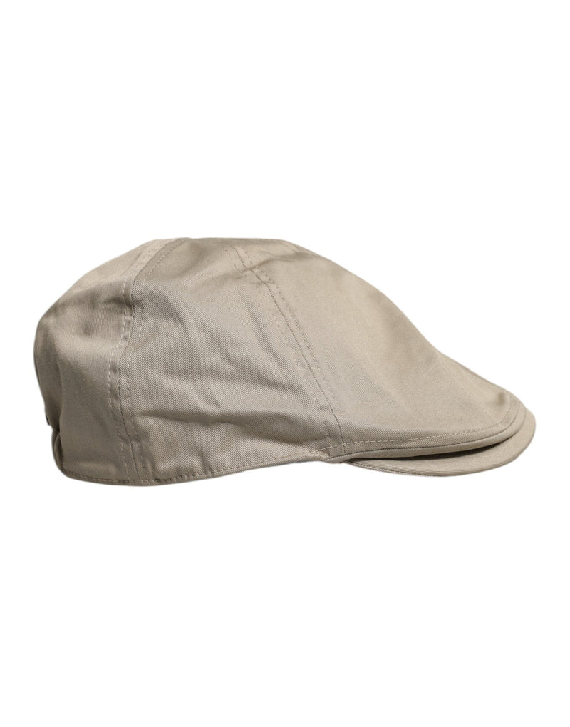 Beige Cotton Newsboy Capello Cabbie Hat Dolce & Gabbana