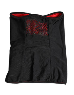 Black Nylon Knitted Neck Warmer Balaclava Scarf Dolce & Gabbana