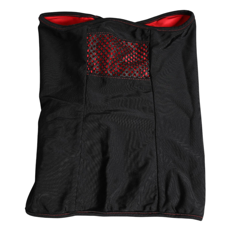 Black Nylon Knitted Neck Warmer Balaclava Scarf Dolce & Gabbana