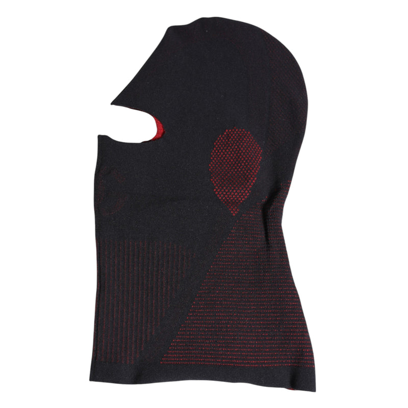 Black Cotton Knitted Ski Mask Balaclava Hat Dolce & Gabbana