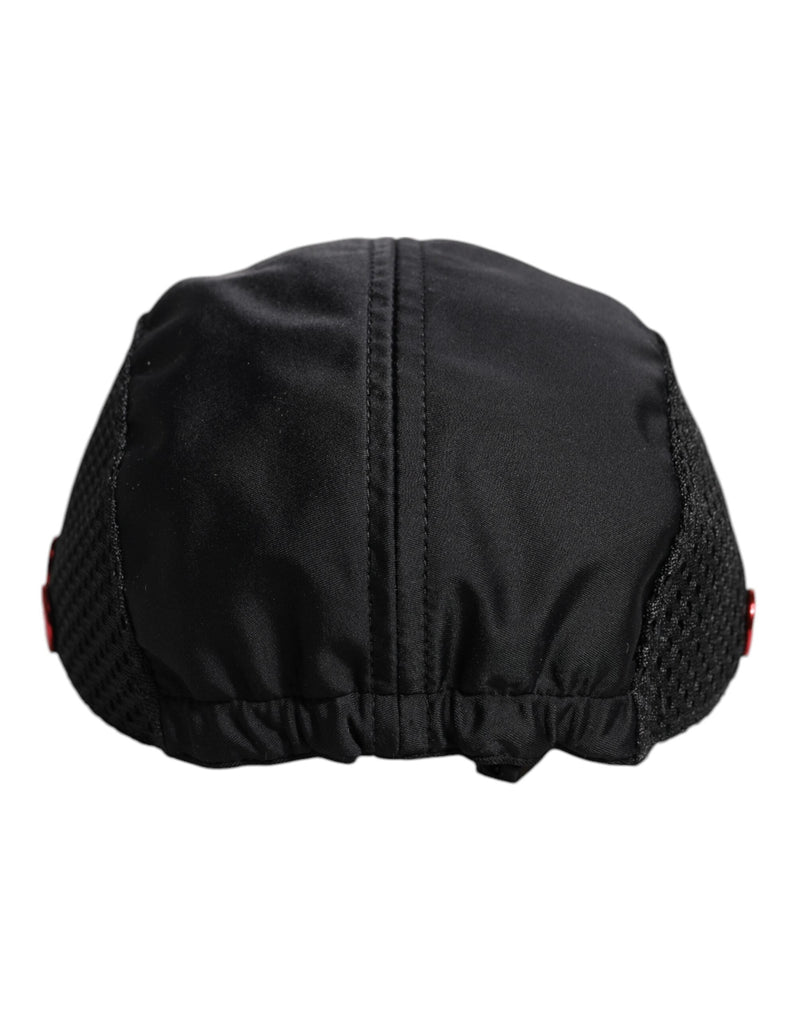 Black Nylon DG Logo 6 Panels Baseball Cap Dolce & Gabbana