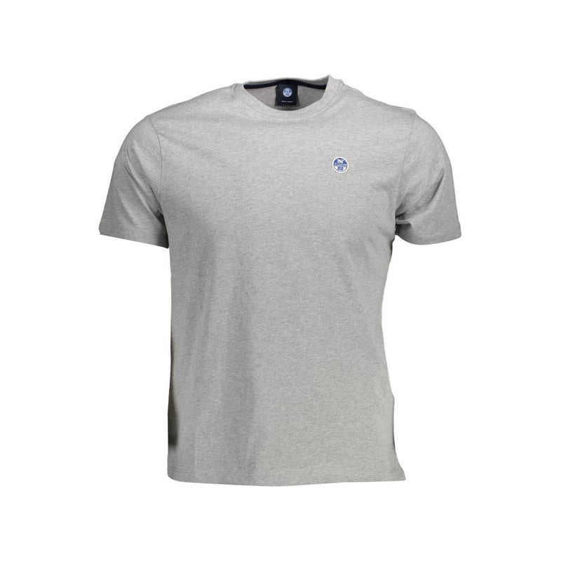 Gray Cotton Men T-Shirt North Sails