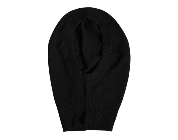 Black Cashmere Knitted Ski Mask Balaclava Hat Dolce & Gabbana