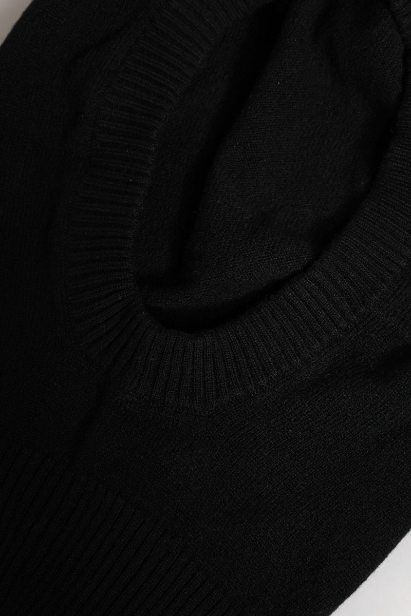 Black Cashmere Knitted Ski Mask Balaclava Hat Dolce & Gabbana