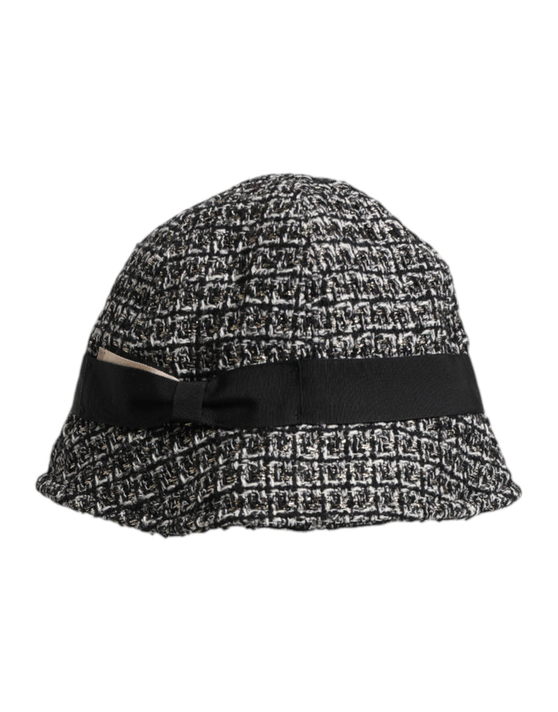 Black Cotton Blend Bucket Hat Dolce & Gabbana