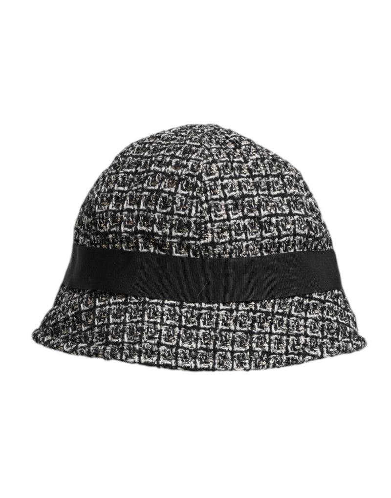 Black Cotton Blend Bucket Hat Dolce & Gabbana