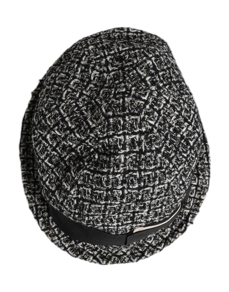 Black Cotton Blend Bucket Hat Dolce & Gabbana