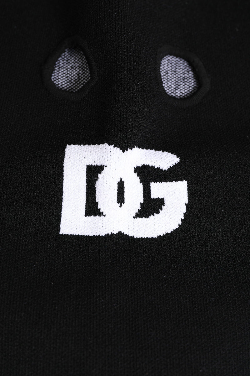 Black Cashmere Knitted Ski Mask Balaclava Hat Dolce & Gabbana