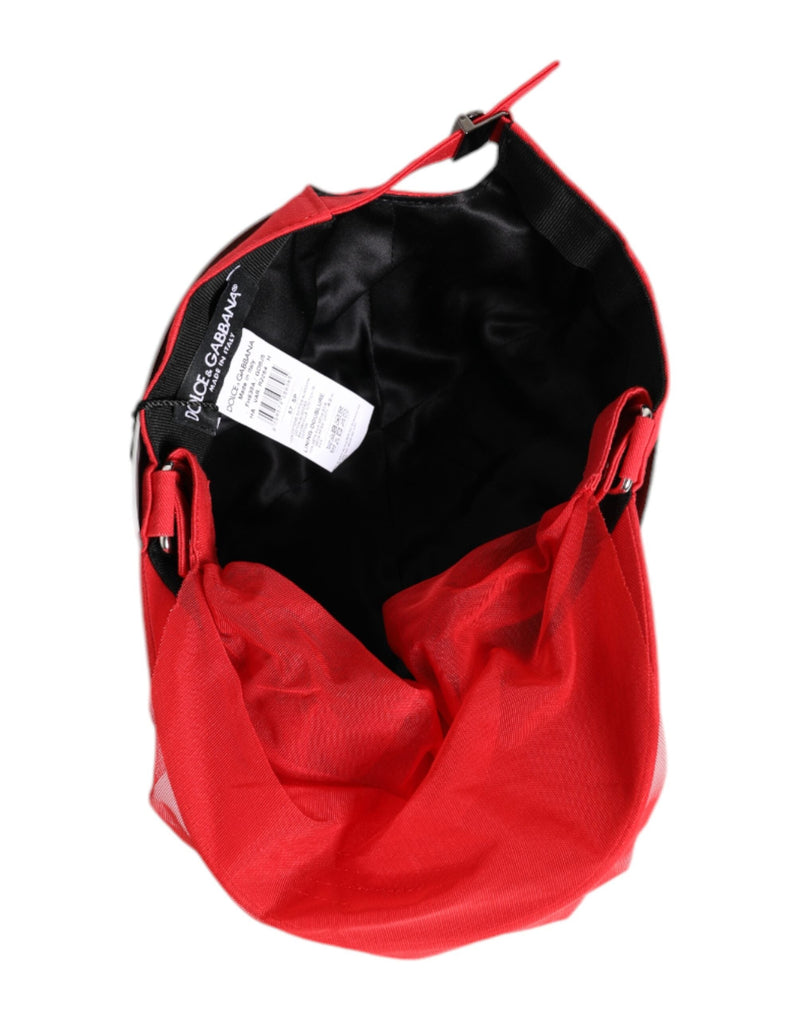 Red Cotton 6 Panels Women Baseball Cap Dolce & Gabbana