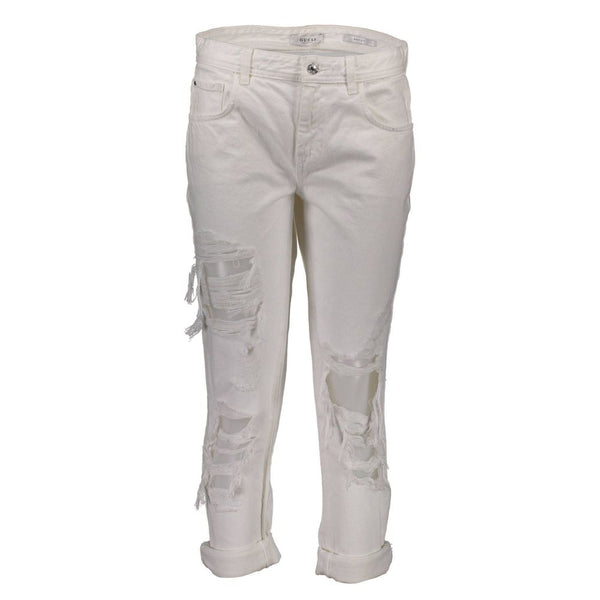 White Cotton Women Jeans Guess Jeans