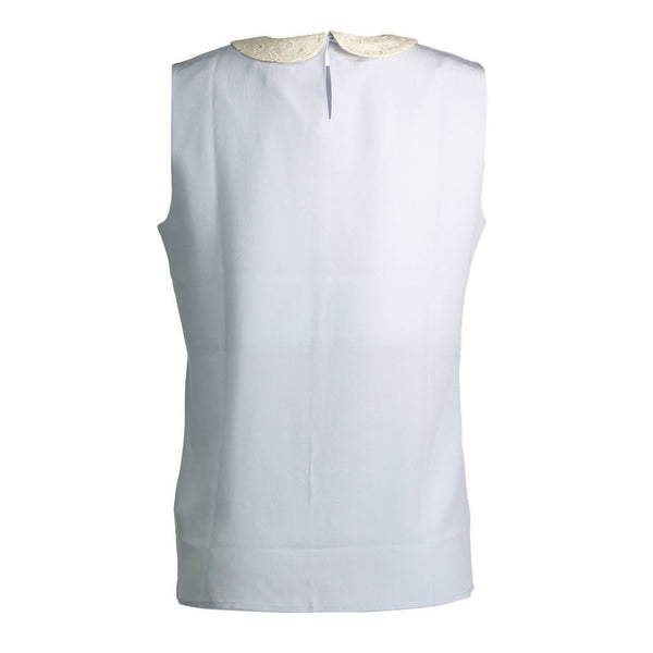 Blue Silk Women Tank Gant